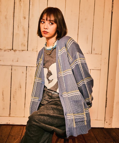 EFFECTEN エフェクテン /horseshoe logo check cardigan(カーディガン/ボレロ)|EFFECTEN(エフェクテン)のファッション通販 - ZOZOTOWN EFFECTEN エフェクテン /horseshoe logo check cardigan(カーディガン/ボレロ)|EFFECTEN(エフェクテン)のファッション通販 - ZOZOTOWN