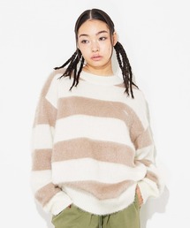 X-girl | WIDE STRIPE KNIT TOP(ニット/セーター)