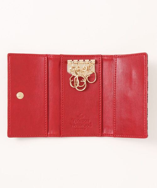 Vivienne Westwood（ヴィヴィアンウエストウッド）の「51020001-W0009-PFKEY CASE（キーケース/キーアクセサリー・レディース・ベージュ/ホワイト・FREE）」の4枚目の写真