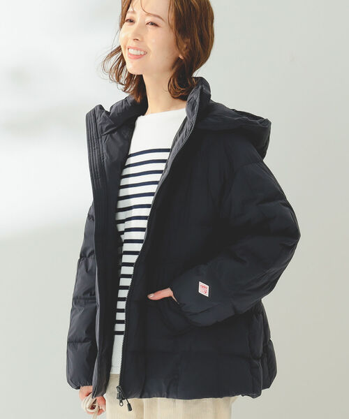 ダントン　Aラインシルエットのダウンフードジャケット 楽天市場】[クーポン対象外 ご利用後も適用前の価格にて販売*]【2025AW