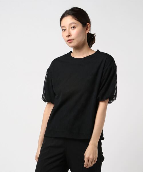 green label relaxing（グリーンレーベルリラクシング）の「半袖ブラウス（シャツ/ブラウス・レディース・グレー・FREE）」の3枚目の写真