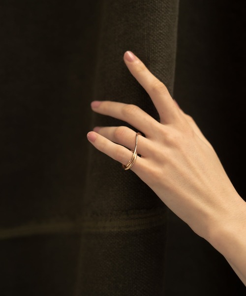 novice（ノーヴィス）の「【novice】Nuance Double Finger Ring（リング・レディース・その他/シルバー/ゴールド・FREE）」の6枚目の写真