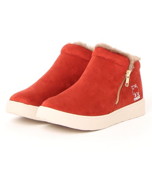 moz（モズ）の「ボア付きハイカットスニーカー（スニーカー）」 - WEAR