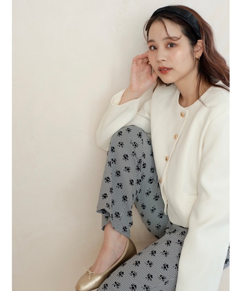 JUMELLE(ジュメロ)の「ツイードショートジャケット(ノーカラージャケット・レディース・ホワイト/ブラック・FREE)」の21枚目の写真