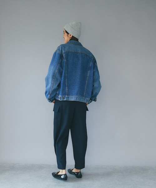 RIVE DROITE（リヴドロワ）の「モードな着こなしに映える/タックヘムカーゴパンツ（カーゴパンツ・レディース・カーキ/ネイビー・36/38）」の14枚目の写真