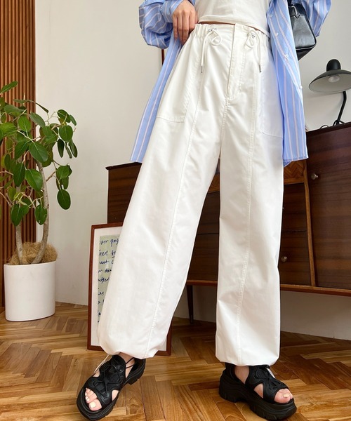 セール】【累計販売枚数2万枚突破！】すそドロストワークパンツ