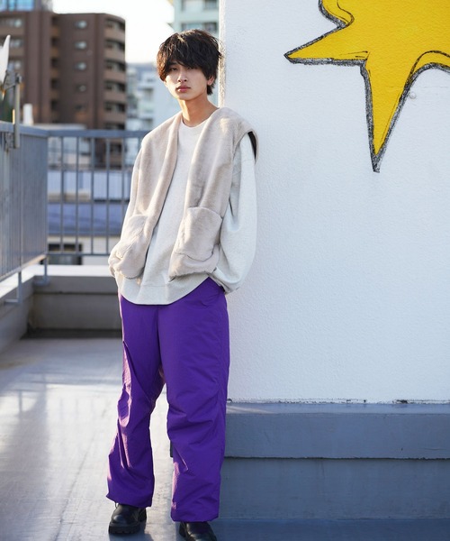 re_k by JUNRED(レクバイジュンレッド)の「re_k by JUNRED / ルーズファーベスト(ベスト・メンズ・ブラウン/ブラック/ベージュ・M/L)」の14枚目の写真
