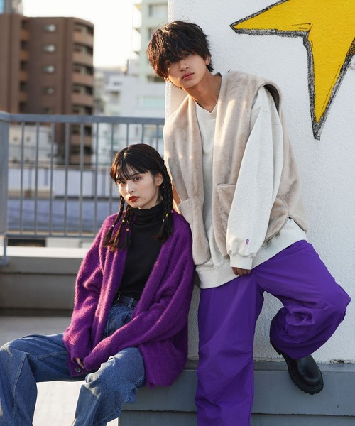 re_k by JUNRED(レクバイジュンレッド)の「re_k by JUNRED / ルーズファーベスト(ベスト・メンズ・ブラウン/ブラック/ベージュ・M/L)」の16枚目の写真