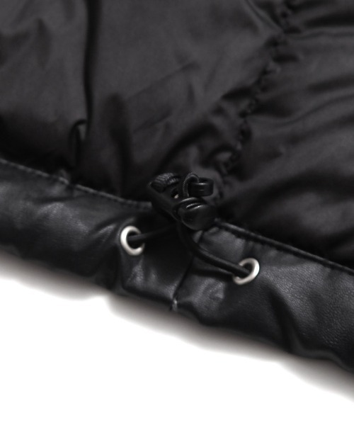 mahagrid/マハグリッド』ECO LEATHER DUCKDOWN PARKA/エコレザー