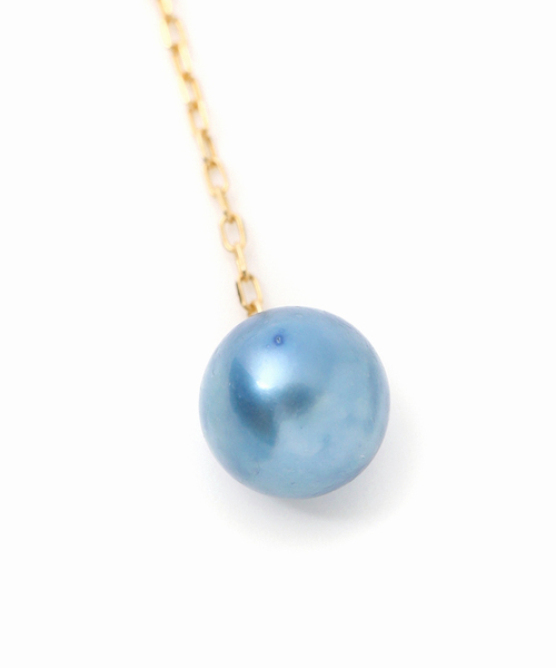 Lilas(リラ)の「エシカルインディゴパール6mmアメリカンピアス K10(両耳)(ピアス(両耳用)・レディース・ネイビー・FREE)」の5枚目の写真