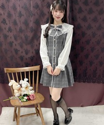 リボンブローチワンピース