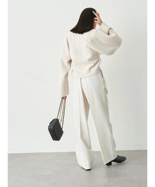 earth music&ecology（アースミュージックアンドエコロジー）の「ハイウエスト2タックパンツ（その他パンツ・レディース・ブルー系その他7/ブラック/アイボリー/ライトピンク/ベージュ・S/M）」の20枚目の写真