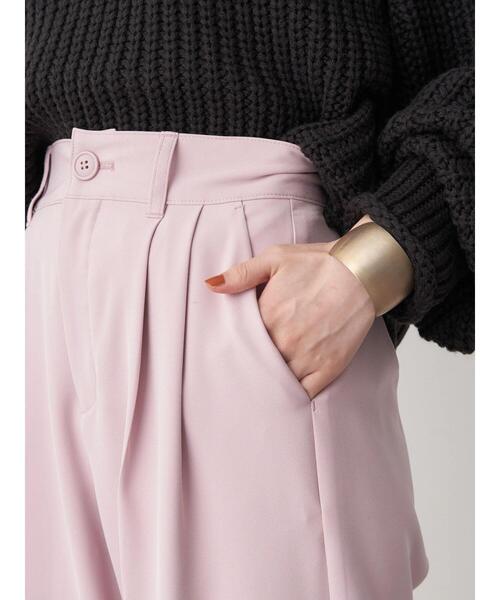 earth music&ecology（アースミュージックアンドエコロジー）の「ハイウエスト2タックパンツ（その他パンツ・レディース・ブルー系その他7/ブラック/アイボリー/ライトピンク/ベージュ・S/M）」の21枚目の写真