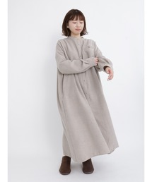Samansa Mos2 | ウールライクカルゼシャツワンピース(ワンピース)