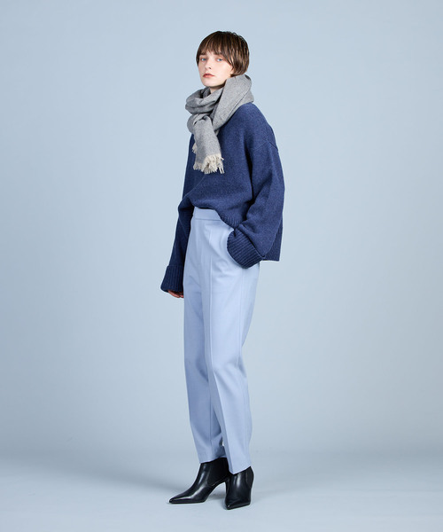 N.O.R.C by the line(ノークバイザライン)の「カラースラックス(スラックス・レディース・オフホワイト/サックスブルー/ピンク/ブラック・S/M/L)」の8枚目の写真