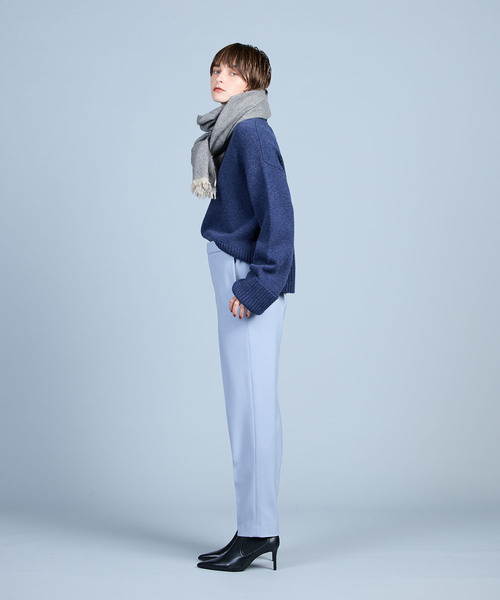 N.O.R.C by the line(ノークバイザライン)の「カラースラックス(スラックス・レディース・オフホワイト/サックスブルー/ピンク/ブラック・S/M/L)」の5枚目の写真