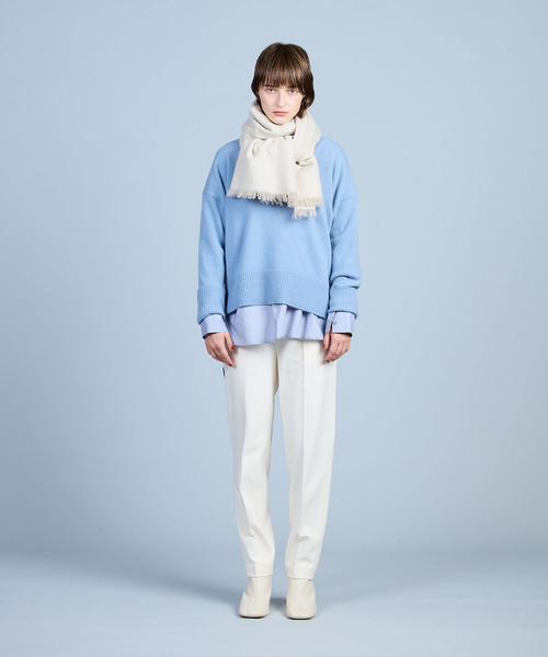 N.O.R.C by the line(ノークバイザライン)の「カラースラックス(スラックス・レディース・オフホワイト/サックスブルー/ピンク/ブラック・S/M/L)」の14枚目の写真