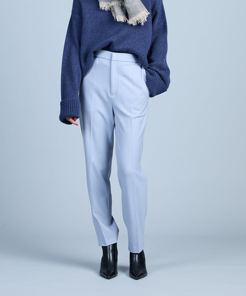 N.O.R.C by the line(ノークバイザライン)の「カラースラックス(スラックス・レディース・オフホワイト/サックスブルー/ピンク/ブラック・S/M/L)」の3枚目の写真