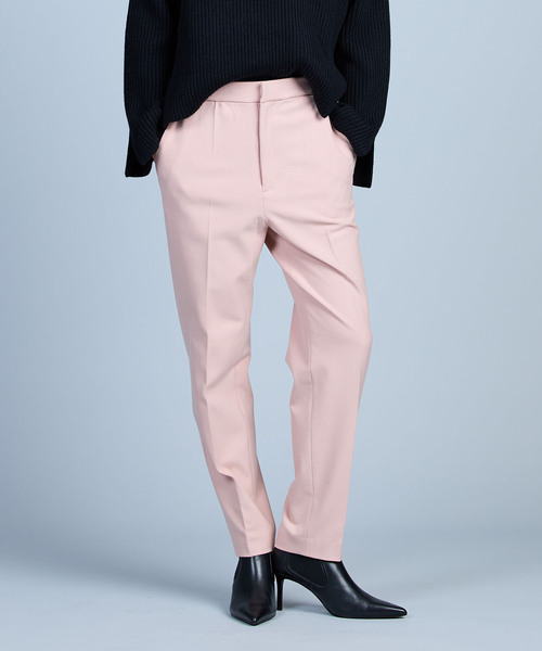 N.O.R.C by the line(ノークバイザライン)の「カラースラックス(スラックス・レディース・オフホワイト/サックスブルー/ピンク/ブラック・S/M/L)」の4枚目の写真