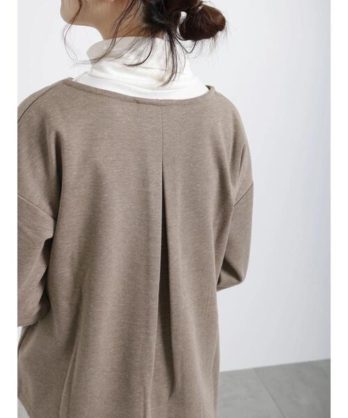 Samansa Mos2 blue（サマンサモスモスブルー）の「裏起毛ダンボールニットプルオーバー（Tシャツ/カットソー・レディース・ブラック/モカ/キナリ・ﾌﾘ-）」の22枚目の写真