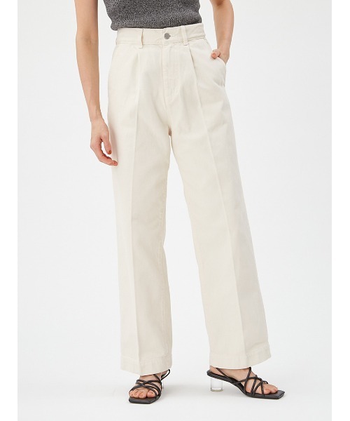 FRAY I.D（フレイアイディー）の「ハイウエストストレートデニムパンツ