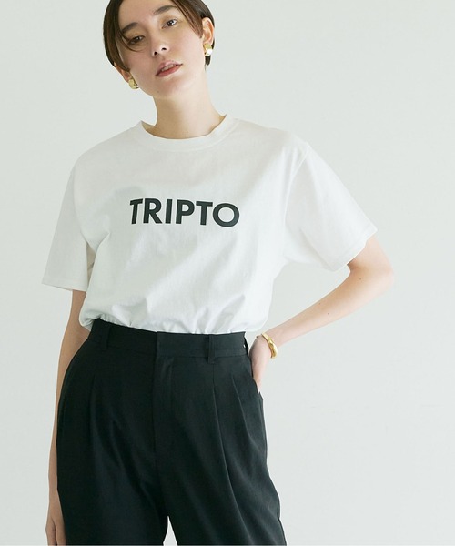 GALLARDAGALANTE(ガリャルダガランテ)の「ロゴTシャツ《TRIPTO》(Tシャツ/カットソー・レディース・ホワイト/ブラウン/ベージュ/ホワイト系その他2・FREE)」の13枚目の写真