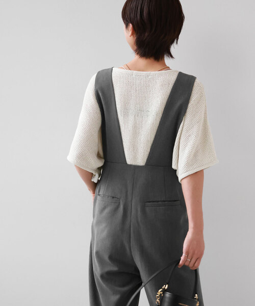 JOURNAL STANDARD relume（ジャーナルスタンダード　レリューム）の「テープヤーンドルマンプルオーバー（ニット/セーター・レディース・チャコールグレー/アイボリー/ブルー・FREE）」の14枚目の写真