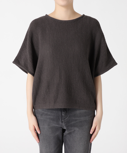 JOURNAL STANDARD relume（ジャーナルスタンダード　レリューム）の「テープヤーンドルマンプルオーバー（ニット/セーター・レディース・チャコールグレー/アイボリー/ブルー・FREE）」の22枚目の写真