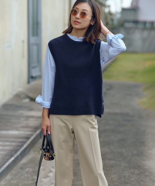 23区（ニジュウサンク）の「【洗える】ストレッチツイル マリンパンツ