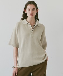 soerte | Loose knit polo shirt / ルーズニットポロシャツ(ポロシャツ)