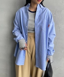 【FINEBOYS 7月号掲載】[UNIVERSAL OVERALL/ユニバーサルオーバーオール] 別注 ボタンダウン ロングスリーブシャツ