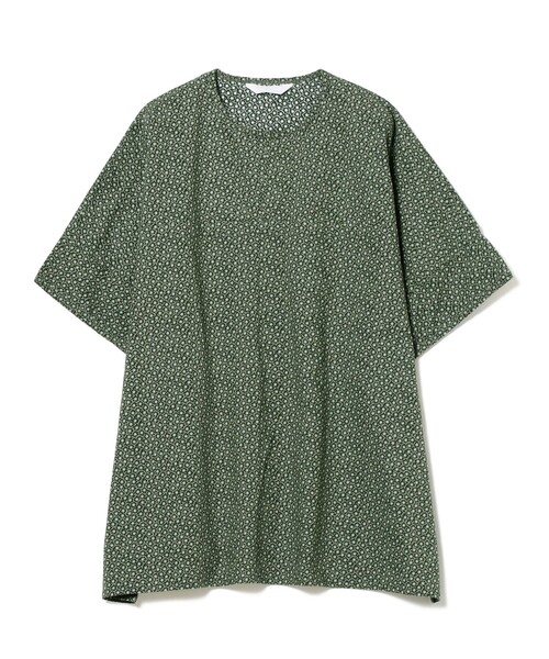 美品◆homspun ホームスパン　ノーカラー　シャツ　ブラウス　チュニック 楽天市場】homspun ホームスパン 100/2ブロード シャツカラー