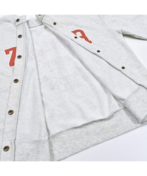 ZIDDY(ジディ)の「ZIDDY/【 前後着用可能 】 2WAY ロゴ カーディガン (130~160cm)(カーディガン/ボレロ・キッズ・オフホワイト/グリーン・150/130/140/160)」の4枚目の写真