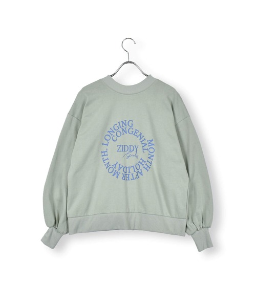 ZIDDY(ジディ)の「ZIDDY/【 前後着用可能 】 2WAY ロゴ カーディガン (130~160cm)(カーディガン/ボレロ・キッズ・オフホワイト/グリーン・150/130/140/160)」の8枚目の写真