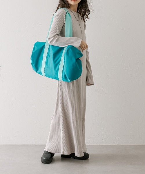 mystic(ミスティック)の「NYLONY ロールボストン L(ショルダーバッグ・レディース・ブルー/シルバー・ONE SIZE)」の9枚目の写真