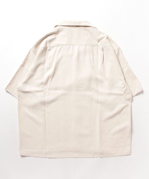 coca(coca)(コカ)の「メンズポリツイルワッペン開襟シャツ(シャツ/ブラウス・メンズ・ベージュ/アイボリー・M/L/XL)」の9枚目の写真