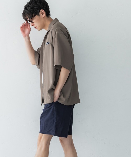 coca(coca)(コカ)の「メンズポリツイルワッペン開襟シャツ(シャツ/ブラウス・メンズ・ベージュ/アイボリー・M/L/XL)」の7枚目の写真