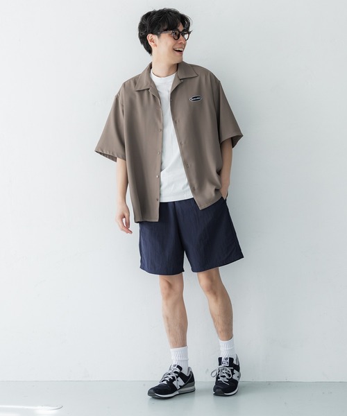 coca(coca)(コカ)の「メンズポリツイルワッペン開襟シャツ(シャツ/ブラウス・メンズ・ベージュ/アイボリー・M/L/XL)」の8枚目の写真