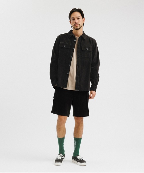 Saturdays NYC（サタデーズ ニューヨークシティ ）の「Nolan Washed Cord LS Shirt（シャツ/ブラウス・メンズ・ブラック/ダークブラウン・L/M/S/XL）」の5枚目の写真