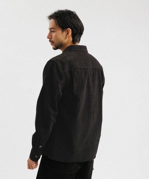 Saturdays NYC（サタデーズ ニューヨークシティ ）の「Nolan Washed Cord LS Shirt（シャツ/ブラウス・メンズ・ブラック/ダークブラウン・L/M/S/XL）」の13枚目の写真