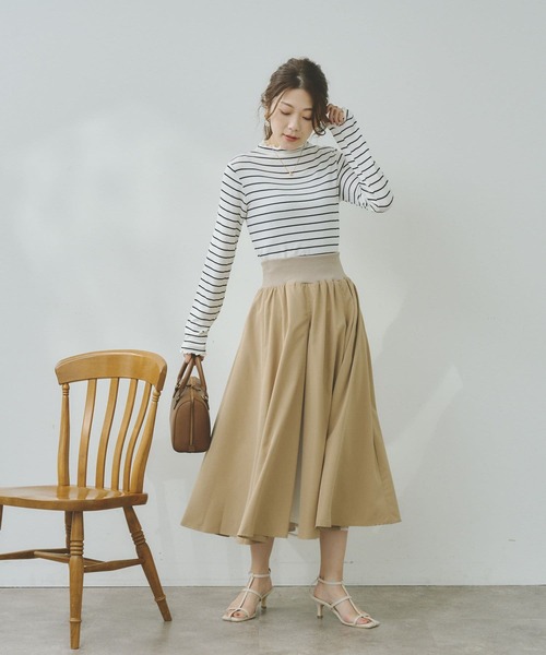 Chez toi(シェトワ)の「チュールはぎスカート(スカート・レディース・ブラック/ベージュ/ブルー・FREE)」の19枚目の写真