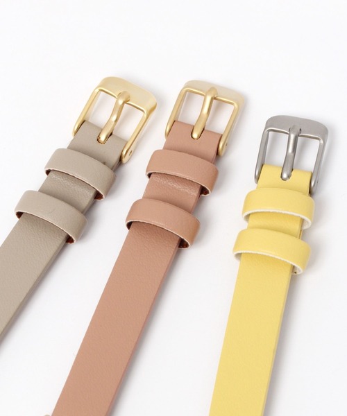 studio CLIP（スタディオクリップ）の「ソフトカラーウォッチ（アナログ腕時計・レディース・イエロー/ブラウン/ライトグレー/ピンク・FREE）」の11枚目の写真