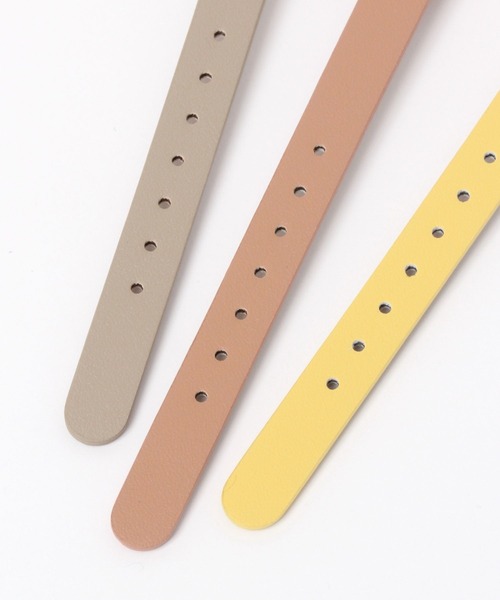 studio CLIP（スタディオクリップ）の「ソフトカラーウォッチ（アナログ腕時計・レディース・イエロー/ブラウン/ライトグレー/ピンク・FREE）」の8枚目の写真