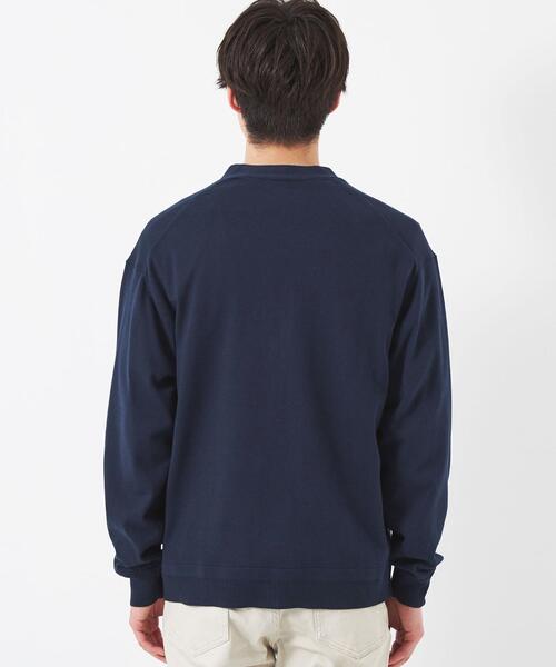 green label relaxing（グリーンレーベルリラクシング）の「スビンコード Vネック カーディガン（カーディガン/ボレロ・メンズ・オレンジ/ネイビー/ライトグレー/ターコイズブルー・M/XL/S/L）」の9枚目の写真