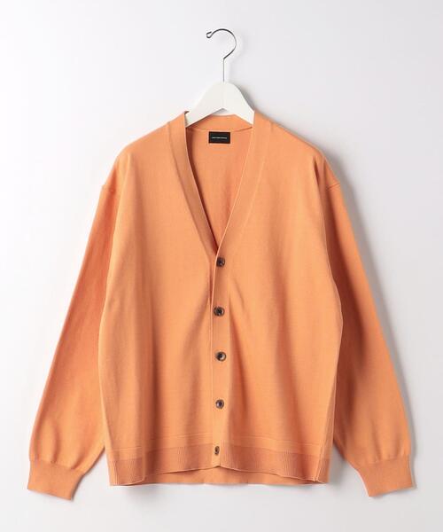 green label relaxing（グリーンレーベルリラクシング）の「スビンコード Vネック カーディガン（カーディガン/ボレロ・メンズ・オレンジ/ネイビー/ライトグレー/ターコイズブルー・M/XL/S/L）」の14枚目の写真