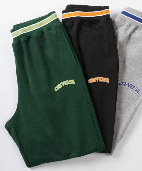 CONVERSE(コンバース)の「【CONVERSE/コンバース】ダンボールニット ワンポイント ブランドロゴプリント リブラインスウェットパンツ/リラックスパンツ(その他パンツ・メンズ・グリーン/ブラック/グレー/オフホワイト/ブルー・M/L/XL)」の7枚目の写真