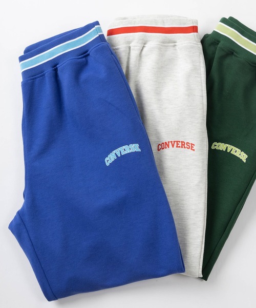 CONVERSE(コンバース)の「【CONVERSE/コンバース】ダンボールニット ワンポイント ブランドロゴプリント リブラインスウェットパンツ/リラックスパンツ(その他パンツ・メンズ・グリーン/ブラック/グレー/オフホワイト/ブルー・M/L/XL)」の8枚目の写真