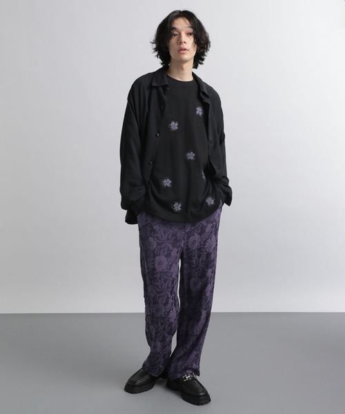 HARE（ハレ）の「ドルマンBIGシャツ(HARE)（シャツ/ブラウス・メンズ・グリーン/ブラック/ブルー/オフホワイト・MEDIUM/SMALL）」の7枚目の写真