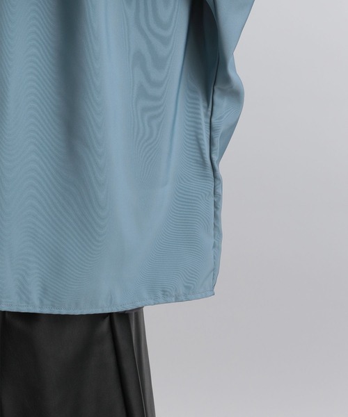 HARE（ハレ）の「ドルマンBIGシャツ(HARE)（シャツ/ブラウス・メンズ・グリーン/ブラック/ブルー/オフホワイト・MEDIUM/SMALL）」の18枚目の写真