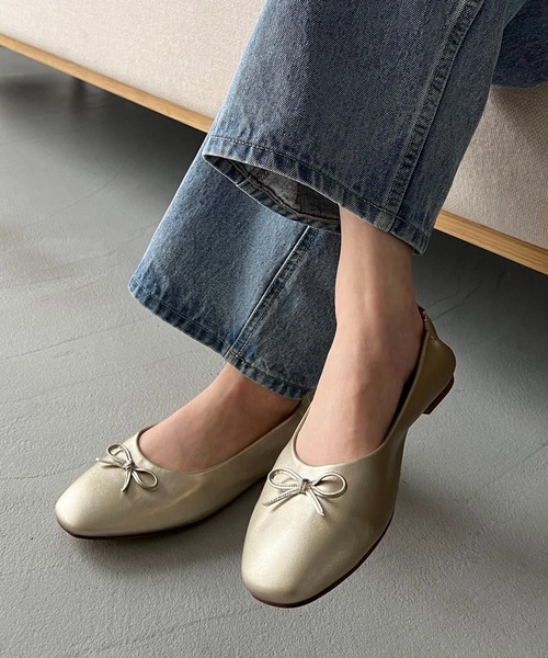 DISCOAT（ディスコート）の「ギャザーバレエシューズ（バレエシューズ・レディース・ブラック/シルバー/ゴールド・SMALL/MEDIUM/LARGE）」の3枚目の写真